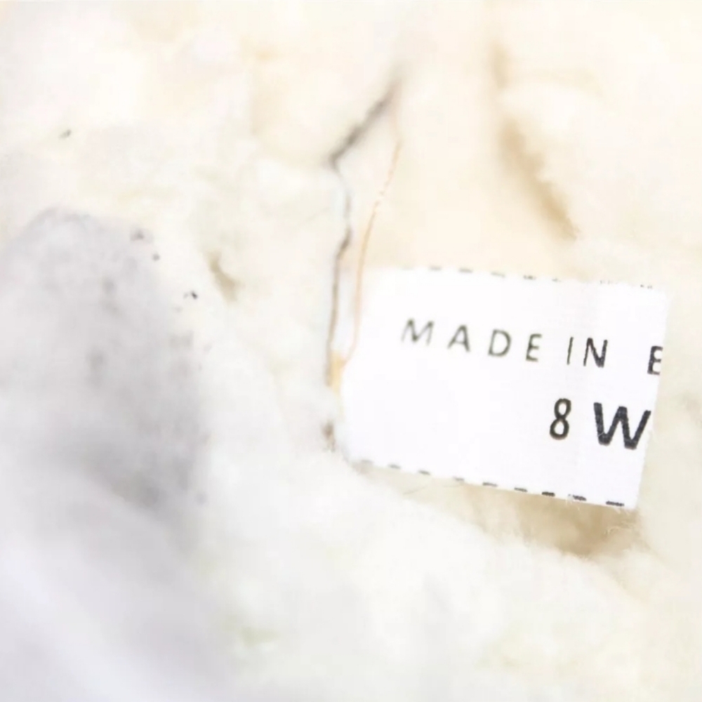 Sale❗Diane von Furstenberg Tamara GENUINE Shearling 8 Sheepskin OTK Boots LUXURY - Picture 14 of 16